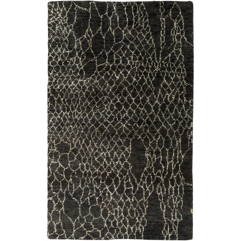 Hand-Knotted Frances Abstract Jute Area Rug