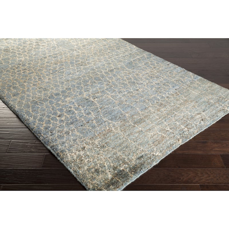 Hand-Knotted Frances Abstract Jute Area Rug