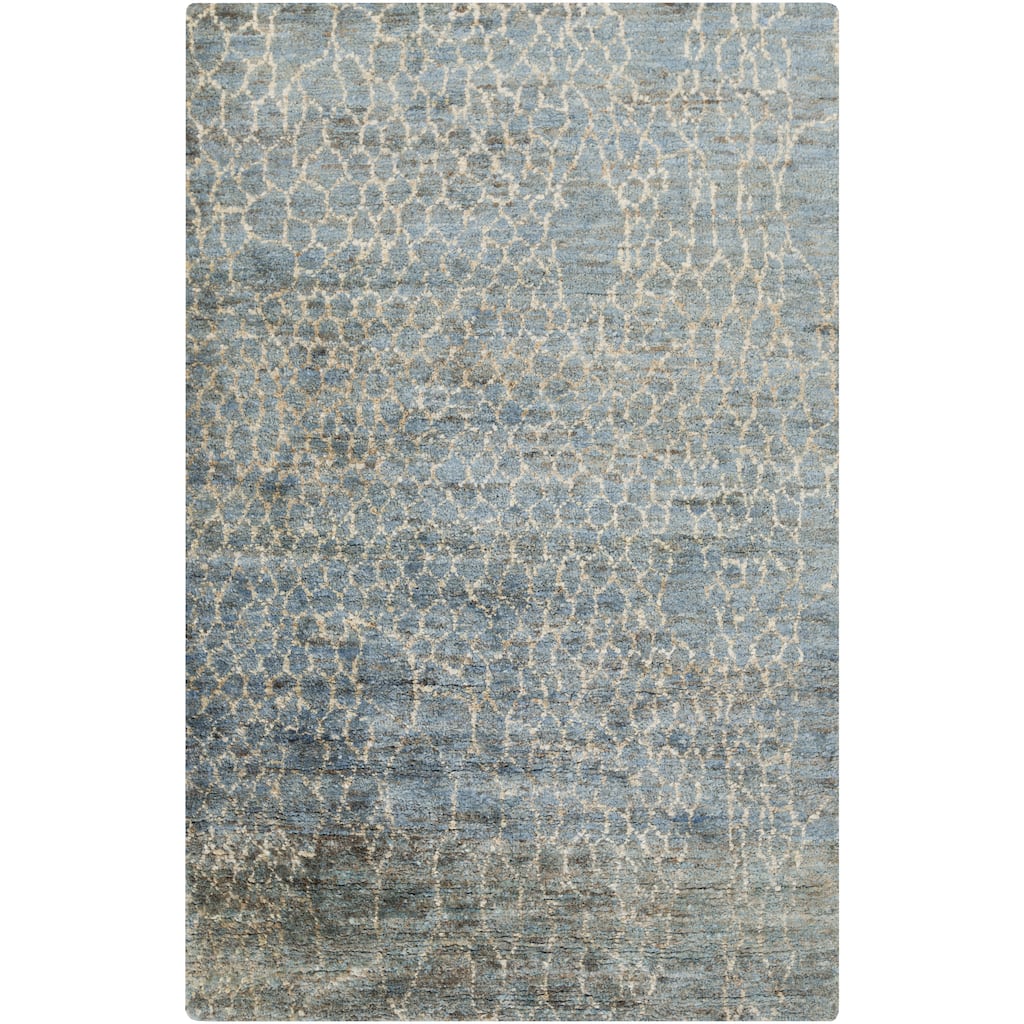 Hand-Knotted Frances Abstract Jute Area Rug