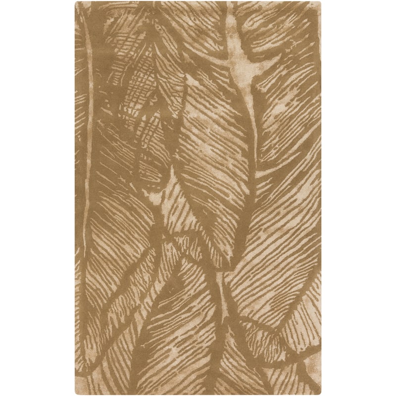 Hand-Tufted Vaughn Floral Indoor Area Rug - 9' x 13' - Gold