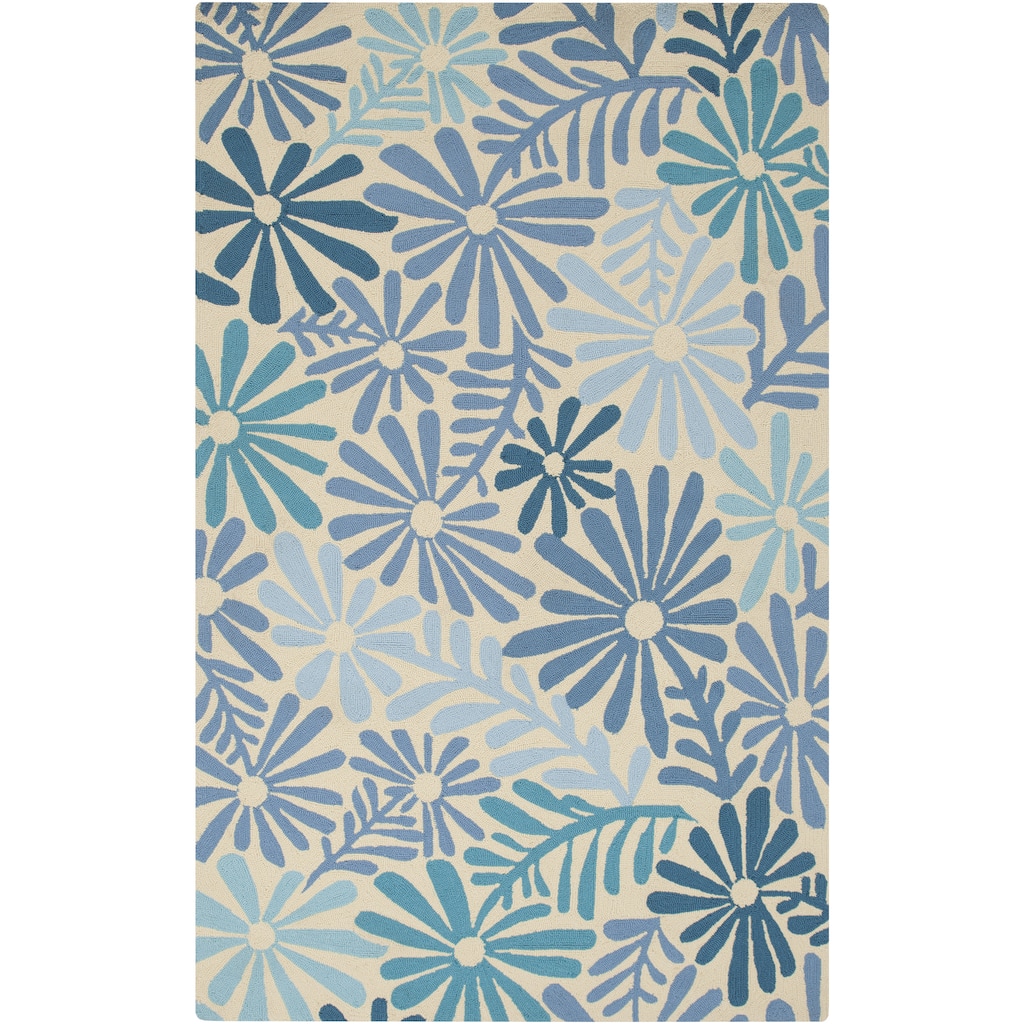 Hand-hooked Lana Floral Area Rug