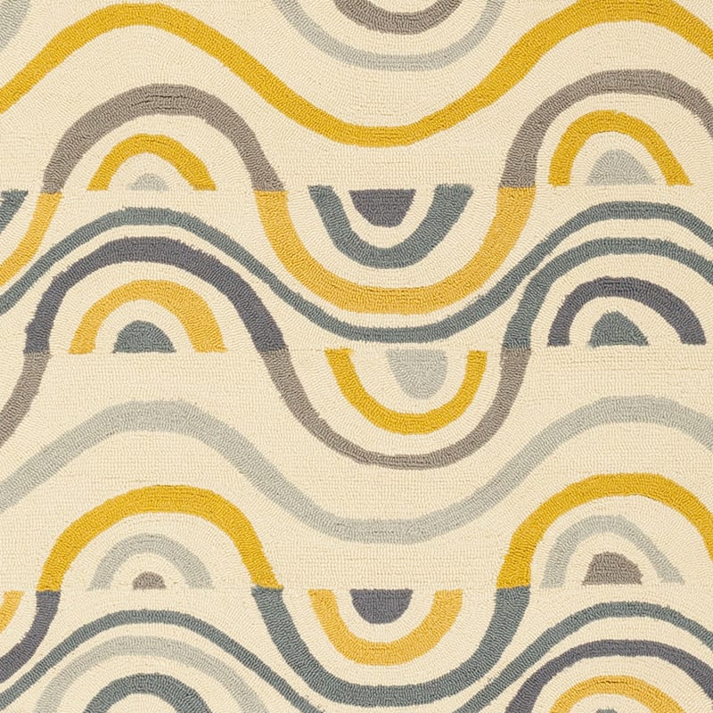 Hand-hooked Lina Geometric Area Rug