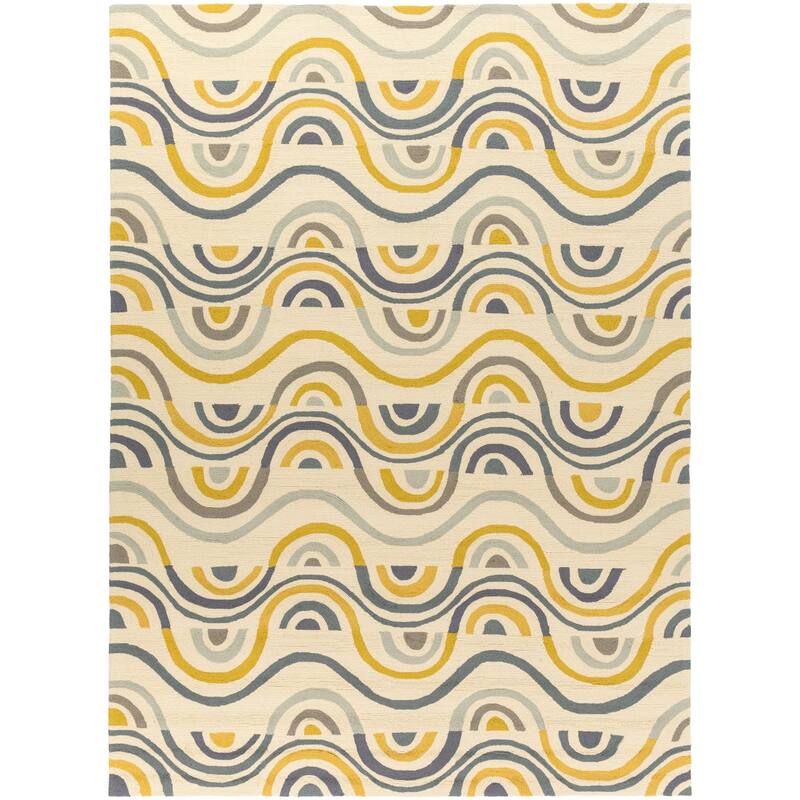Hand-hooked Lina Geometric Area Rug