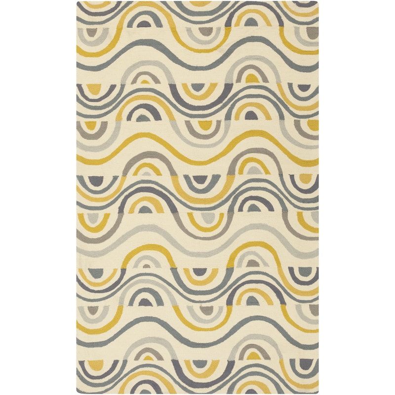 Hand-hooked Lina Geometric Area Rug
