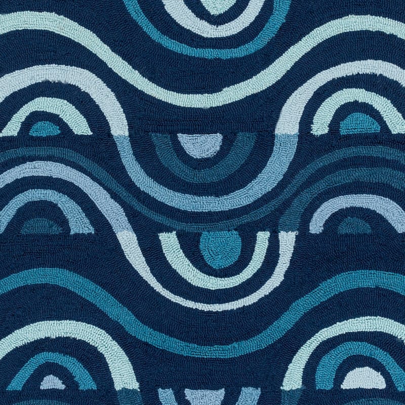 Hand-hooked Lina Geometric Area Rug