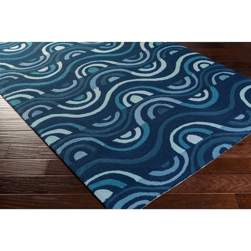 Hand-hooked Lina Geometric Area Rug