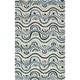 preview thumbnail 17 of 26, Hand-hooked Lina Geometric Area Rug - 8' x 10' 6" Blue