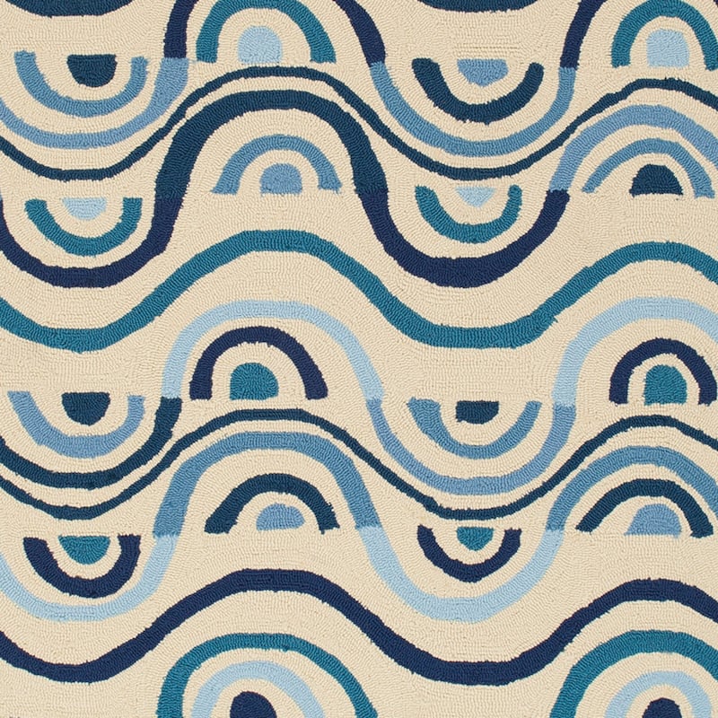 Hand-hooked Lina Geometric Area Rug