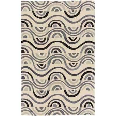Hand-hooked Lina Geometric Area Rug