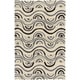preview thumbnail 11 of 26, Hand-hooked Lina Geometric Area Rug - 8' x 10' 6" Black