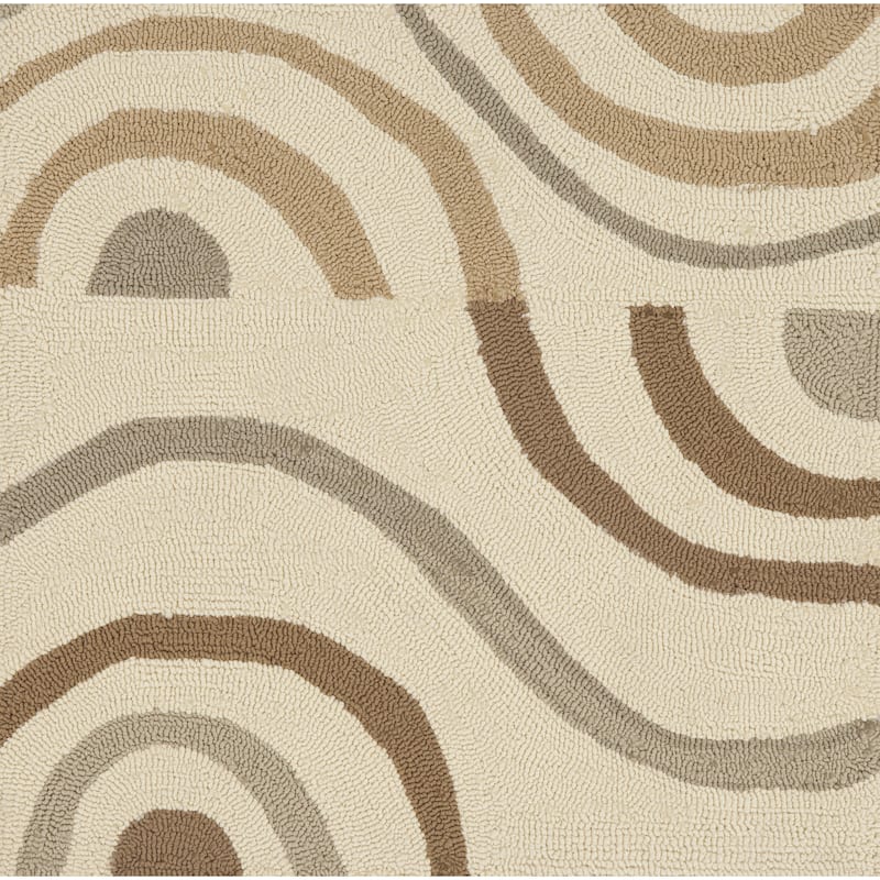Hand-hooked Lina Geometric Area Rug
