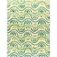 preview thumbnail 23 of 26, Hand-hooked Lina Geometric Area Rug - 8' x 10' 6" Green