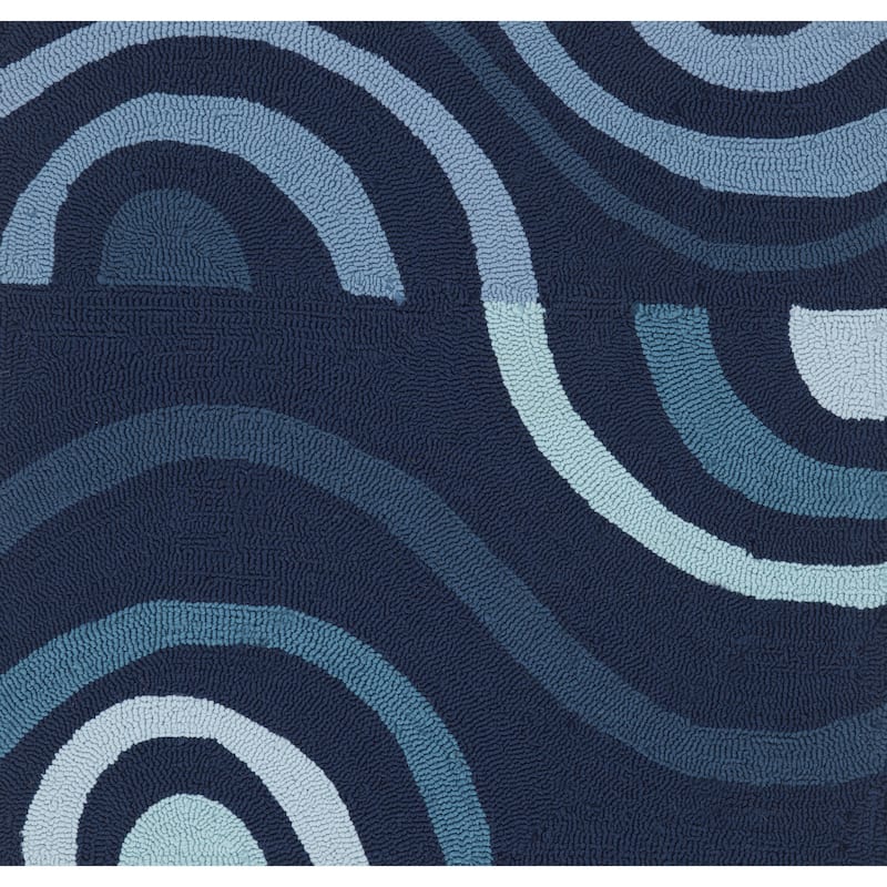 Hand-hooked Lina Geometric Area Rug