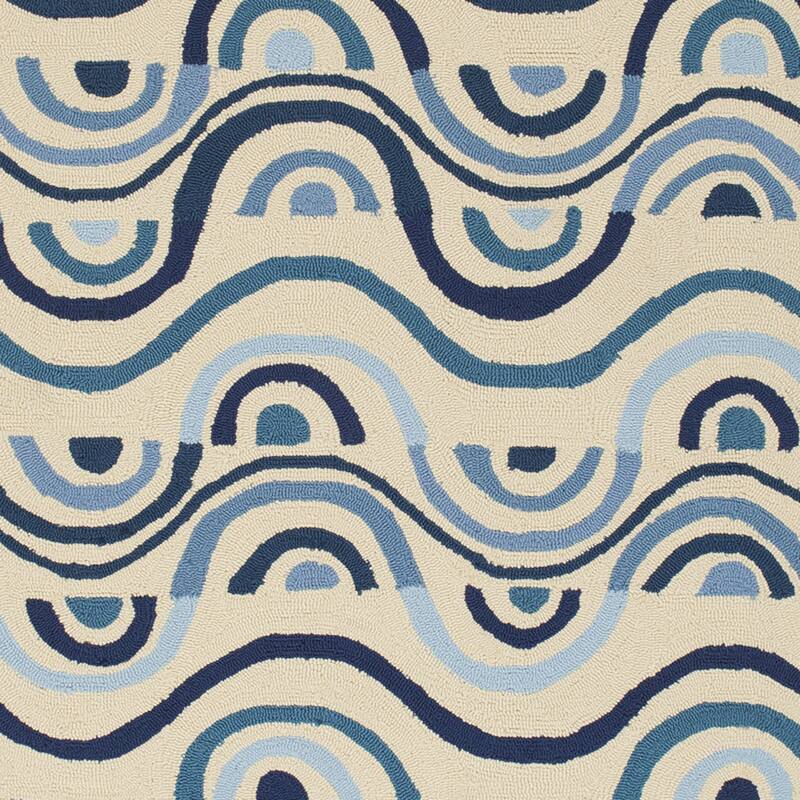 Hand-hooked Lina Geometric Area Rug