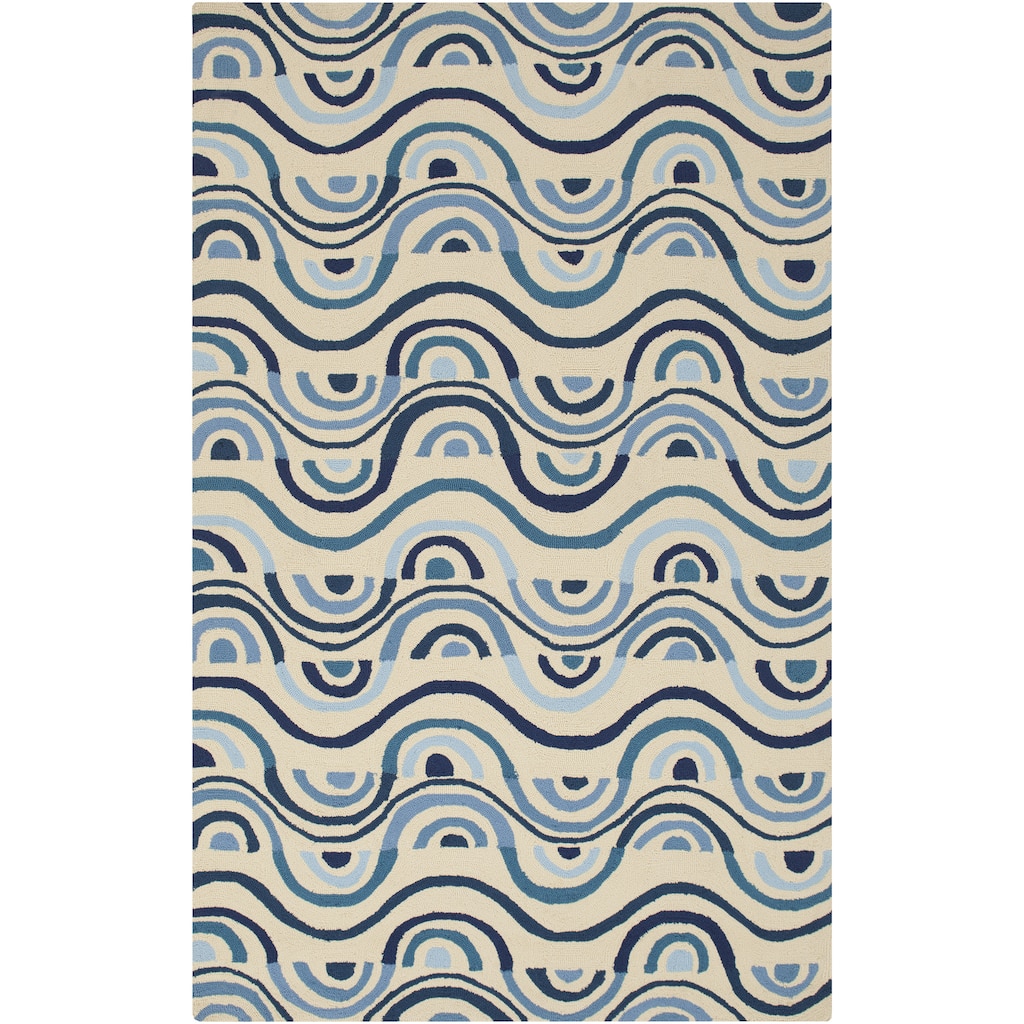 Hand-hooked Lina Geometric Area Rug