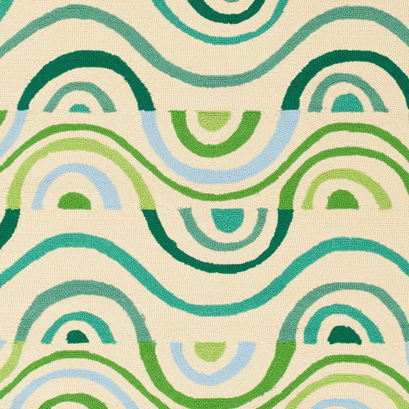 Hand-hooked Lina Geometric Area Rug