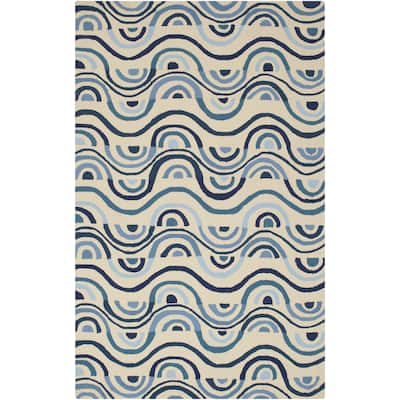 Hand-hooked Lina Geometric Area Rug