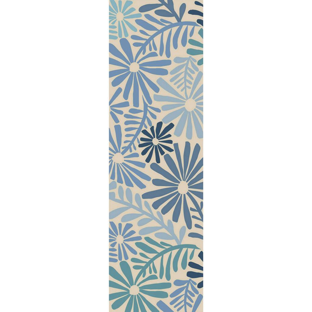 Hand-hooked Lana Floral Area Rug