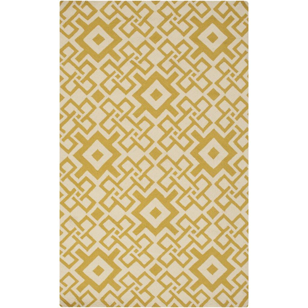 Hand-hooked Luke Geometric Area Rug