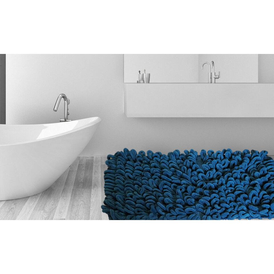 Micro Chenille Thick and Long Loop Piles 21-inch x 34-inch Bath Rug (Set of 2)