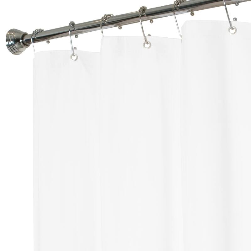 Maytex Super Heavyweight Vinyl Shower Curtain or Liner - White
