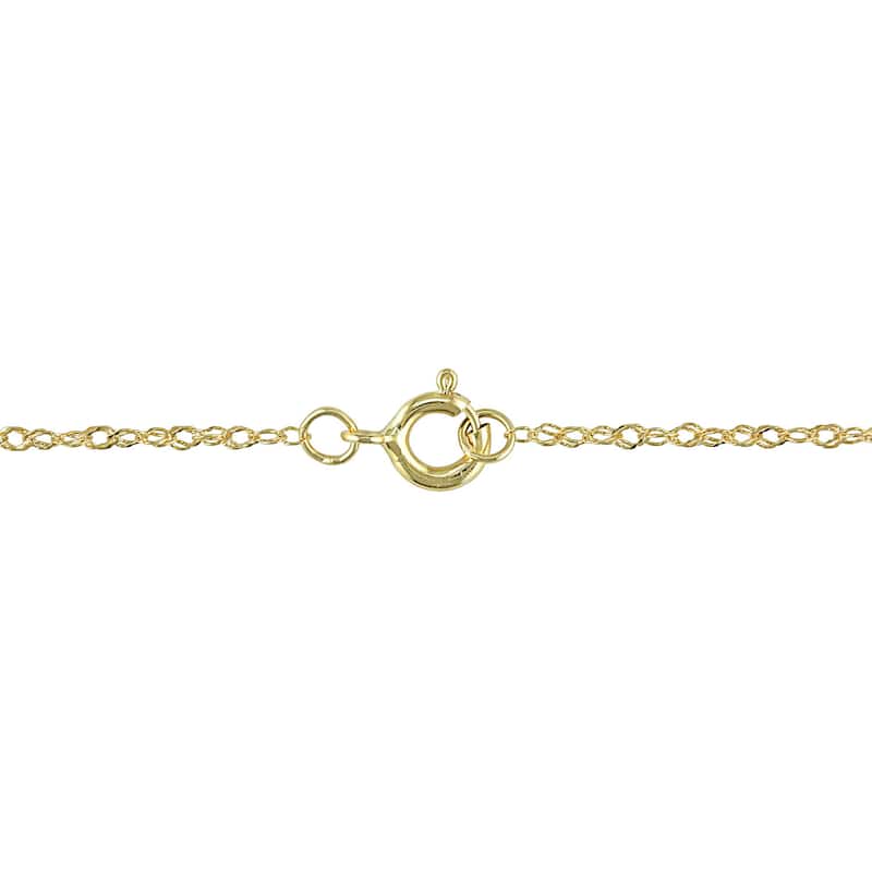 Miadora 14k Gold 1/4ct TDW Diamond Heart Necklace