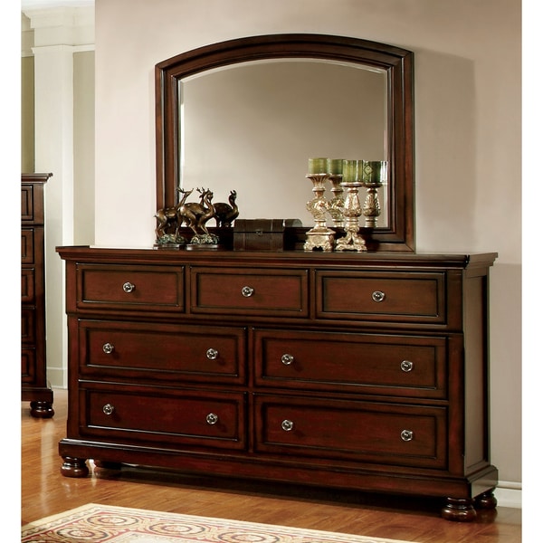 Furniture of America Barelle Cherry 2-Piece Dresser and ...