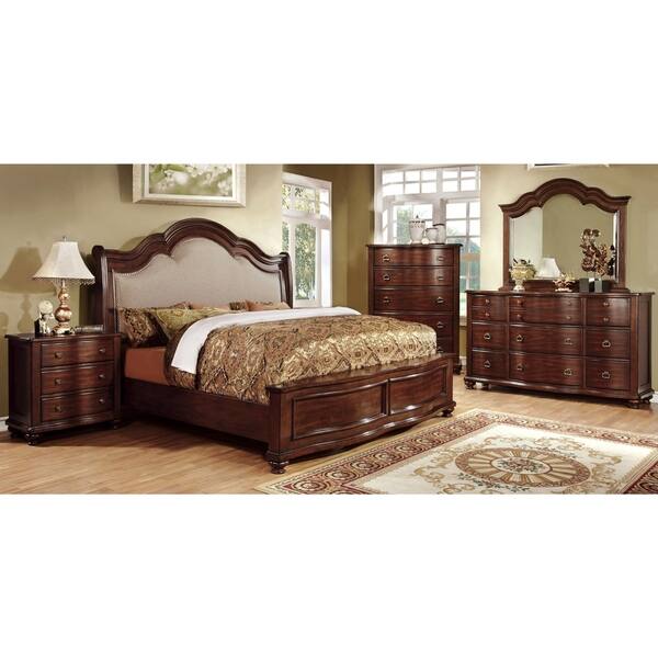 Shop Furniture Of America Tole Traditional Cherry 4 Piece