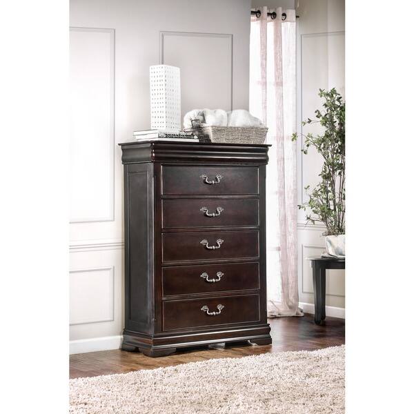 Shop Furniture Of America Diva Traditional Cherry Solid Wood 6