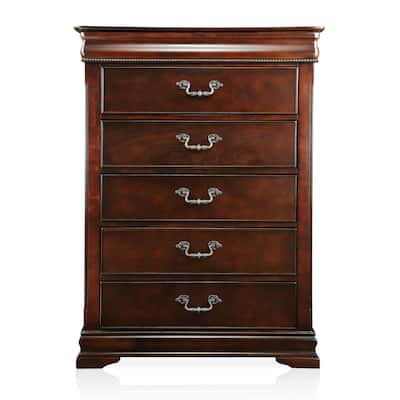 Diva Traditional Cherry Solid Wood 6-Drawer Chest by Furniture of America