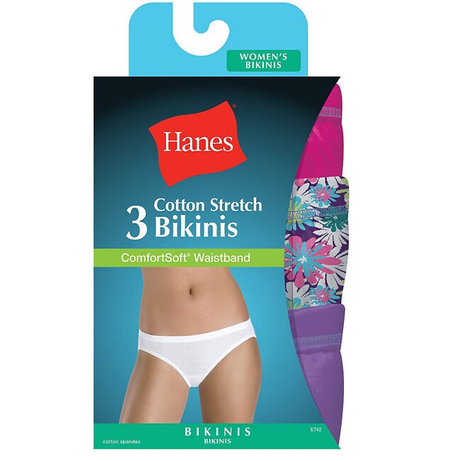 Shop Hanes Women S Cotton Stretch Bikini With Comfortsoft