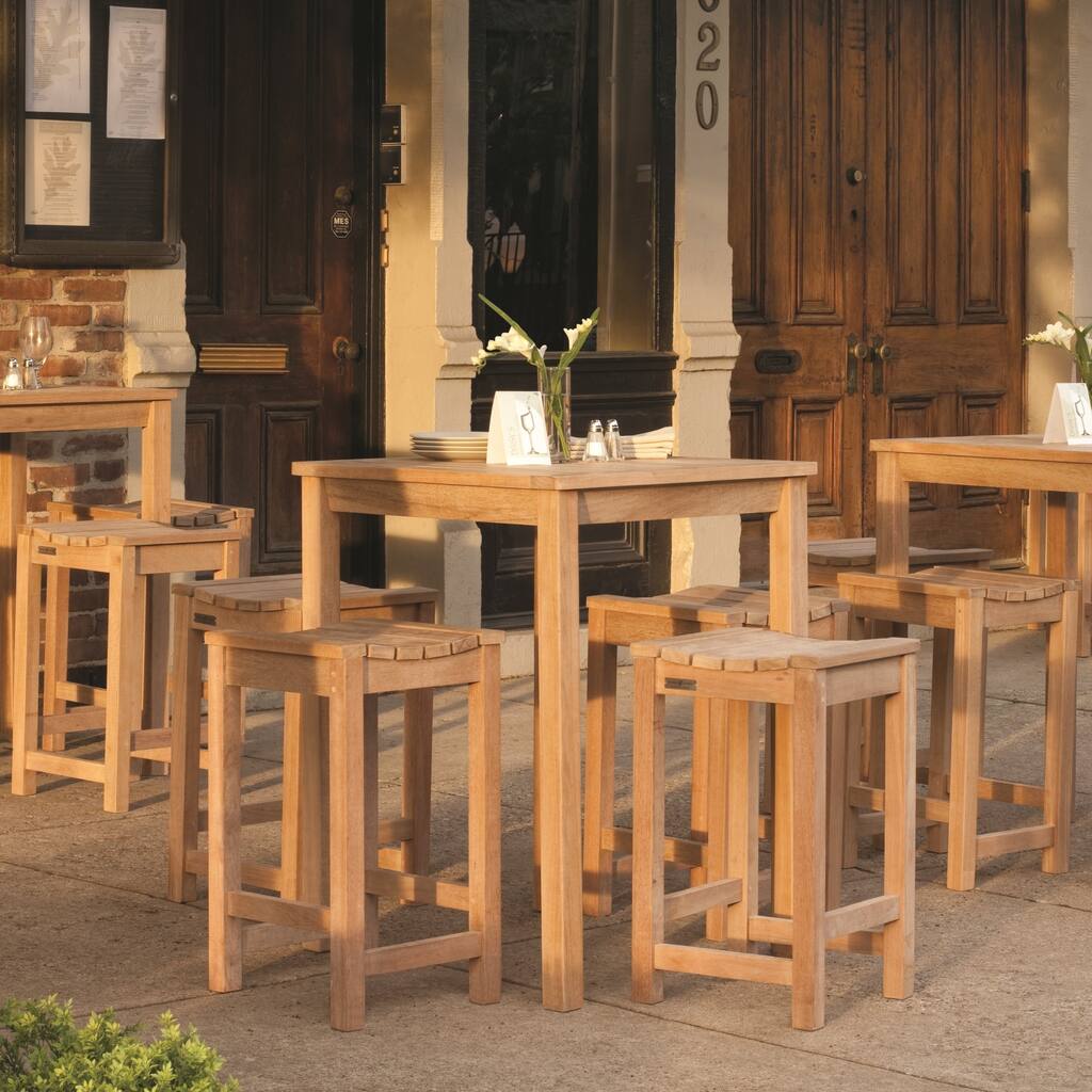 Oxford Garden Hampton 28-inch Square Counter Height Table