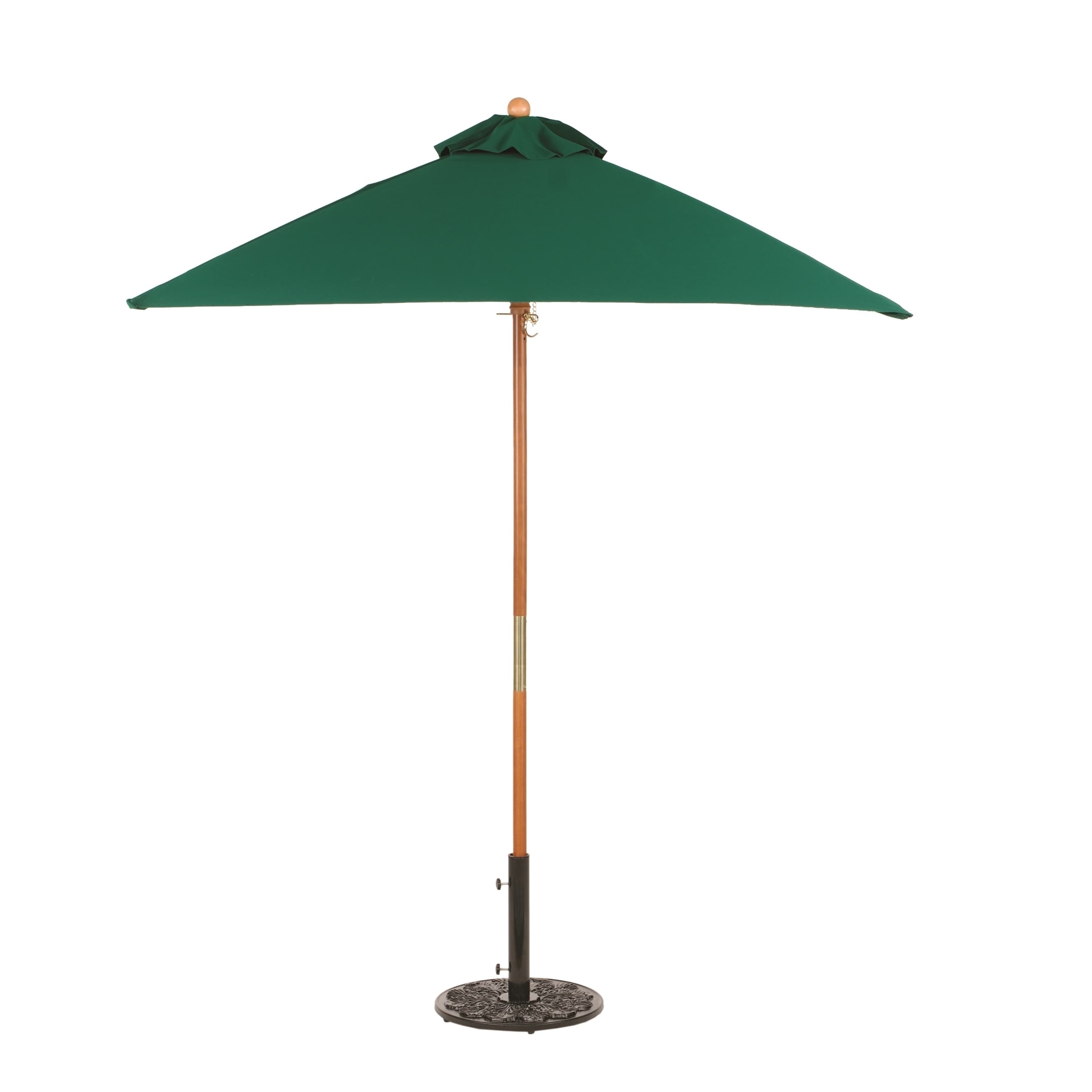 Shop Oxford Garden Square 6 Foot Sunbrella Market Umbrella Wood Overstock 9979540