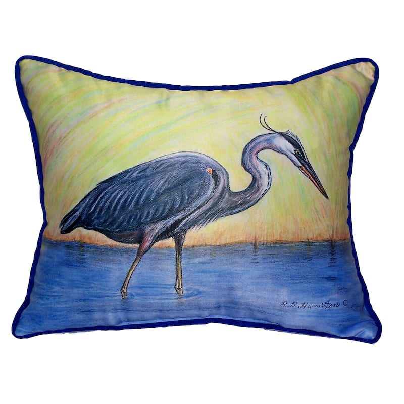 Blue Heron 16x20-inch Indoor/Outdoor Pillow