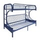 preview thumbnail 8 of 18, Eclipse Twin/Full/Futon Bunk Bed Blue