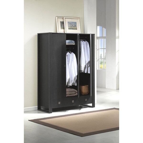 Alexis Espresso Three-drawer Wardrobe