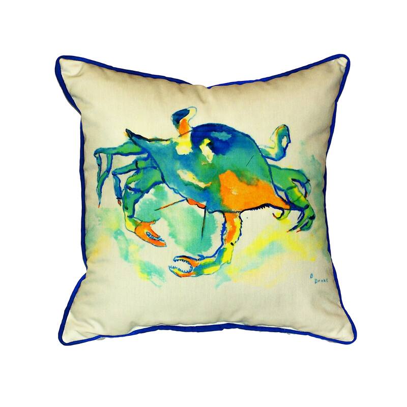 Orange Crab 18-inch Indoor/Outdoor Pillow - Polyester - Single - Accent