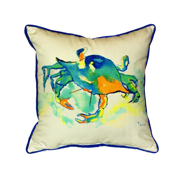 Orange Crab 18-inch Indoor/Outdoor Pillow