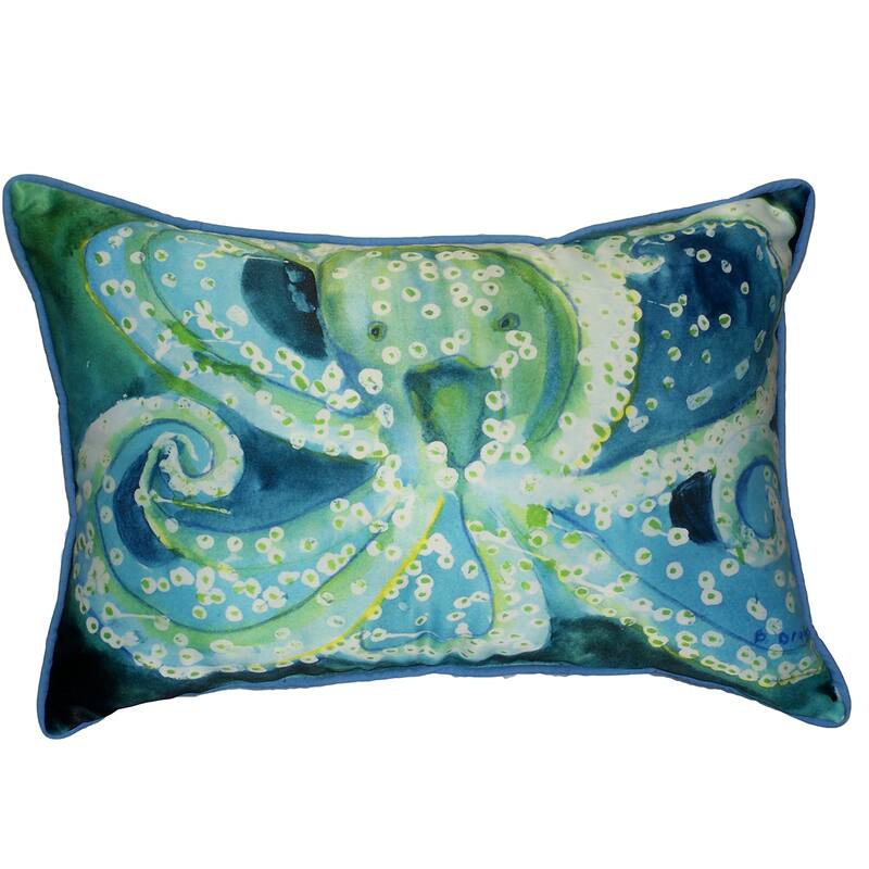 Octopus Artwork 16x20-inch Indoor/ Outdoor Pillow