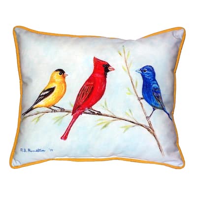 Three Birds 16x20-inch Indoor/Outdoor Pillow