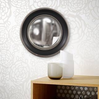 Allan Andrews Round Matte Black Framed Decorative Stanton Wall Mirror - Matte Black