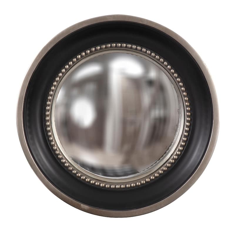 Allan Andrews Round Matte Black Framed Decorative Stanton Wall Mirror - Matte Black