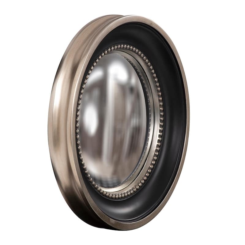 Allan Andrews Round Matte Black Framed Decorative Stanton Wall Mirror - Matte Black
