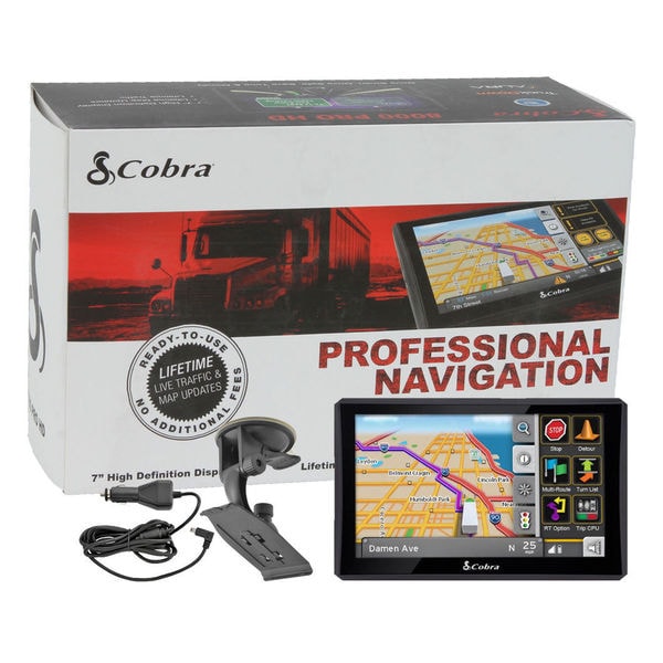 Cobra 8200PROHD 7inch Professional Commercial Truck Navigation GPS