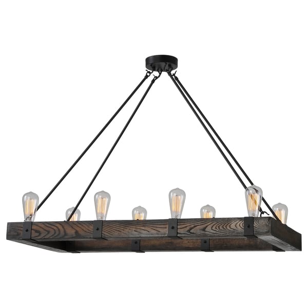 New Harbor Western Bronze Island 5 light Chandelier