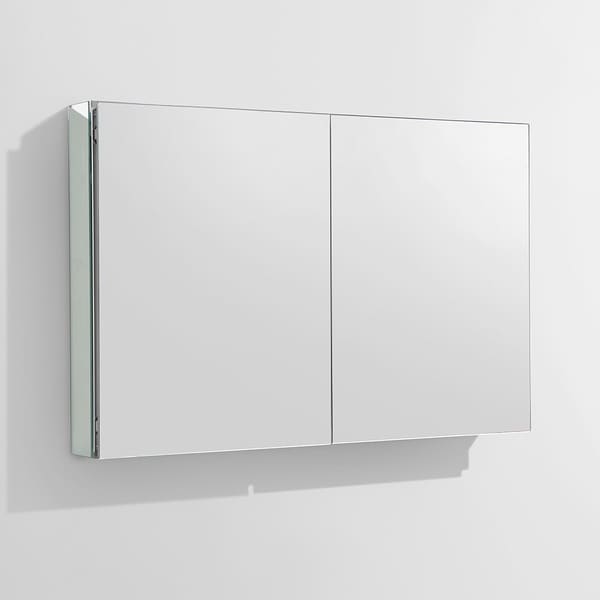 shop fresca 40-inch wide bathroom medicine cabinet with mirrors