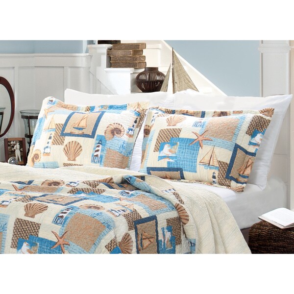 Greenland Home Fashions Beachcomber Pillow Sham Set
