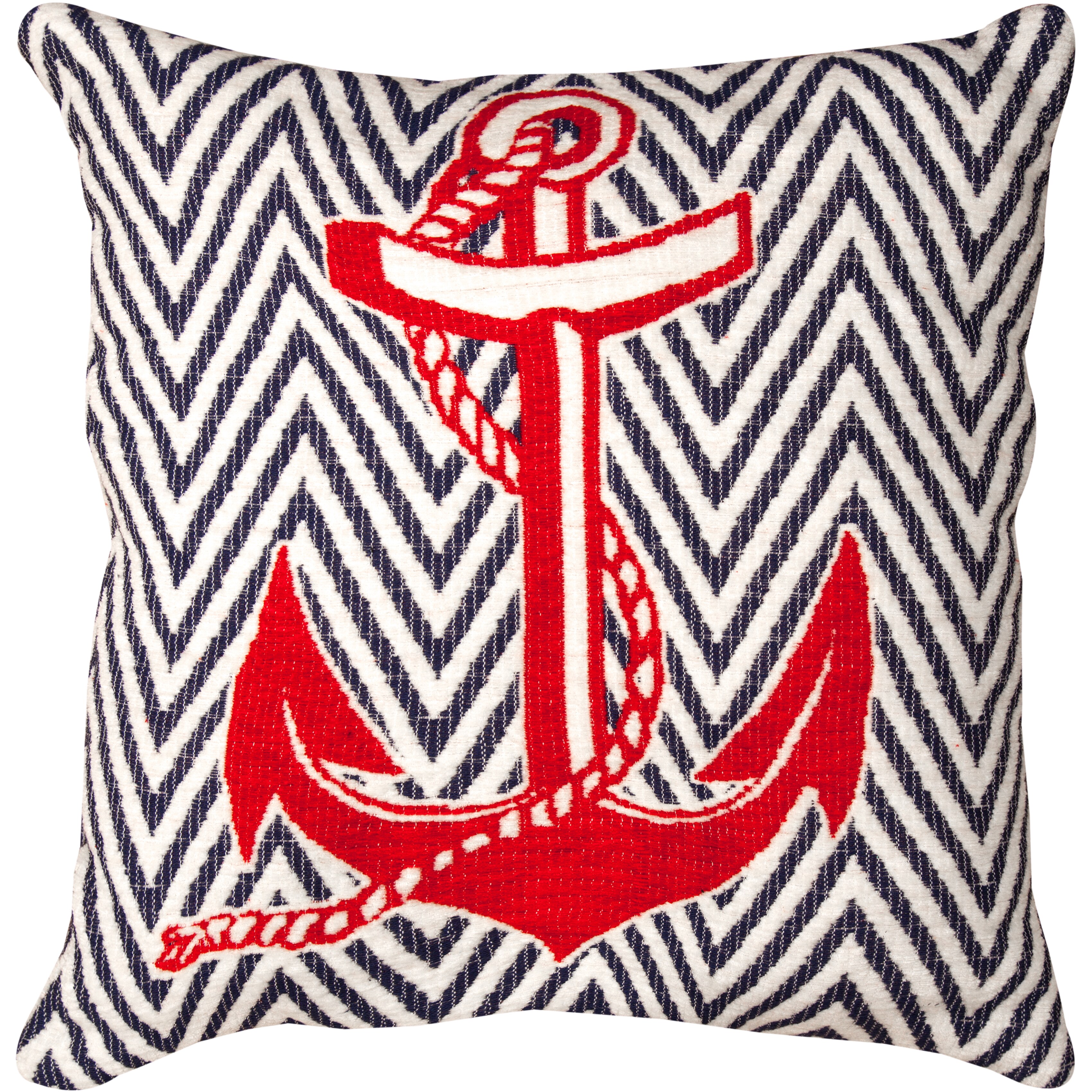 Shop Nautical Red Throw Pillow Free Shipping Today Overstock