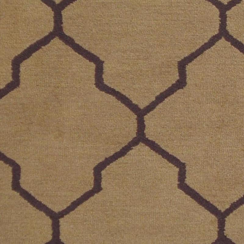 HERAT ORIENTAL Handmade Trellis Design 100% Wool Rug 5x7 - 5' x 7'