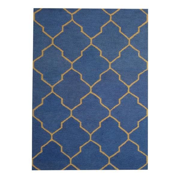 Handmade Wool Rug (India) - 5' x 7'